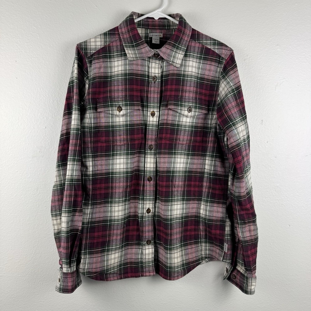 CARHARTT‎ Womens long sleeve button plaid shirt - SIZE M 8/10